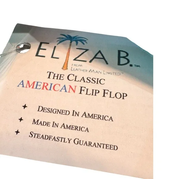 Eliza B Nantucket American Classic Flip Flop Womens Floral Print Sandals Small 6 - Picture 5 of 6